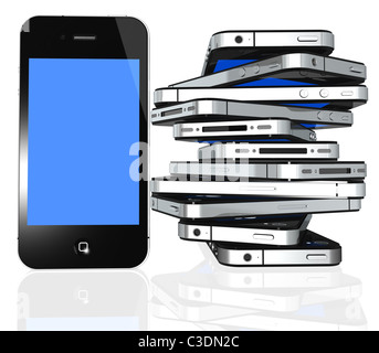 Die neueste Generation des Iphone 4 s, sehr beliebt auf der ganzen Welt Stockfoto