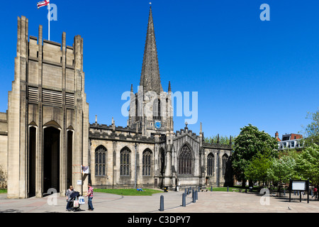 Sheffield Kathedrale (Cathedral Church of St. Peter und St. Paul), Sheffield, South Yorkshire, Großbritannien Stockfoto