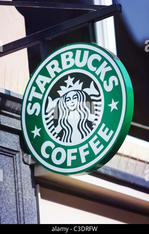 Starbucks Coffee-Zeichen Stockfoto