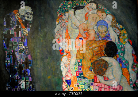 Tod und Leben 1910/1915, Gustav Klimt. Leopold Museum, Wien. Österreich Stockfoto