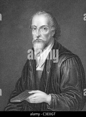 Nicholas Ridley (1500-1555) auf Gravur aus dem Jahre 1838.  Englisch-Bischof von London. Stockfoto