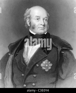 William Carr Beresford, 1. Viscount Beresford, 1. Marquis von Campo Maior (1768-1856) auf Gravur aus dem Jahre 1838. Britischer Soldat. Stockfoto