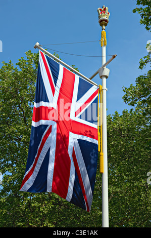 Union Jack Flag, The Mall, London, England, UK Stockfoto
