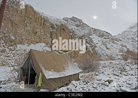 Großer Höhe trekking Camp in Hemis-Nationalpark, Travel, Indien Stockfoto