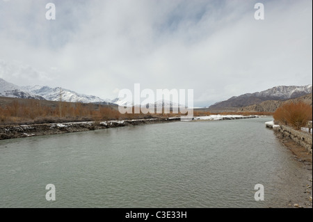 Indus-Tal im Winter in Ladaks, Indien Stockfoto