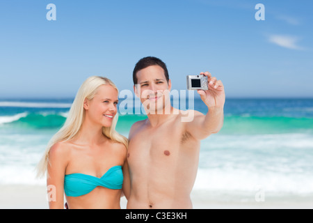 Paar ein Foto von sich selbst Stockfoto