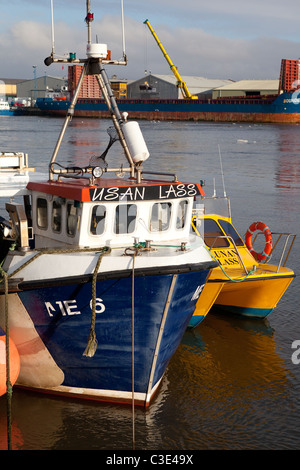 Inshore Fischerei boats.alongside Montrose Hafen Angus Scotland Stockfoto