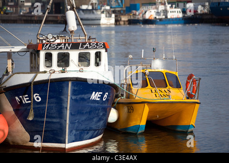 Inshore Fischerei boats.alongside Montrose Hafen Angus Scotland Stockfoto