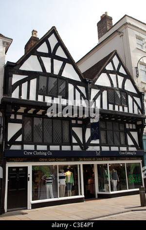 Das Haus von John A'Port in Queen Street (er war einst Bürgermeister von Salisbury) ist eine hervorragende Fachwerk-schwarze und weiße Haus Stockfoto