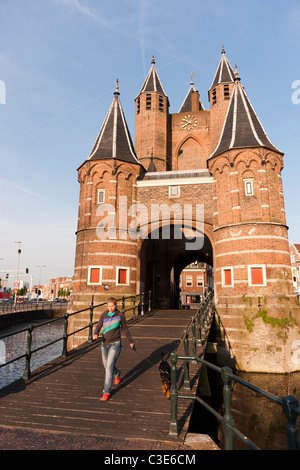 Amsterdamse Poort Stadttor in Haarlem, Niederlande Stockfoto