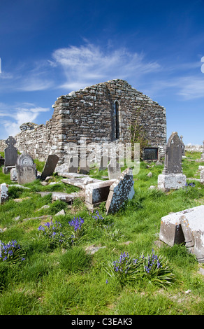 Alte Kirche und Friedhof, Aughris, County Sligo, Irland. Stockfoto