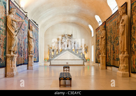 Europa, Frankreich, Marne (51), Palais du Tau (Tau Palast), aufgeführt als Weltkulturerbe der UNESCO, Könige von Querschiff Stockfoto