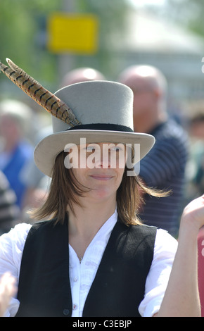 Frau Morris Tänzer bei Shakespeare Geburtstagsfeiern, London, UK Stockfoto