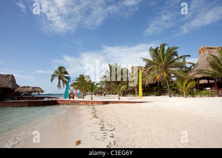 Ambergris Caye: San Pedro: Ramons Dorf Stockfoto