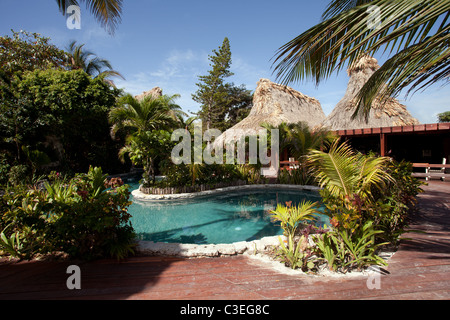 Ambergris Caye: San Pedro: Ramons Dorf Stockfoto