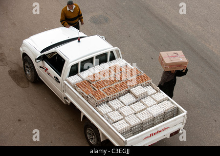 Aegypten, Luxor, Eierverkäufer Stockfoto