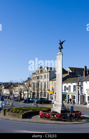 Hauptstraße in Skipton West Yorkshire UK Stockfoto