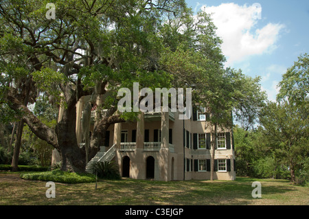 Beaufort, South Carolina. Traditionellen südlichen Antebellum nach Hause. Stockfoto