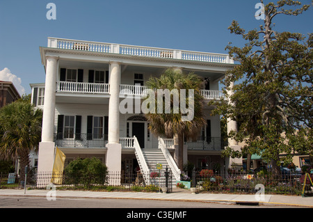 Beaufort, South Carolina. Traditionellen südlichen Antebellum nach Hause. Stockfoto