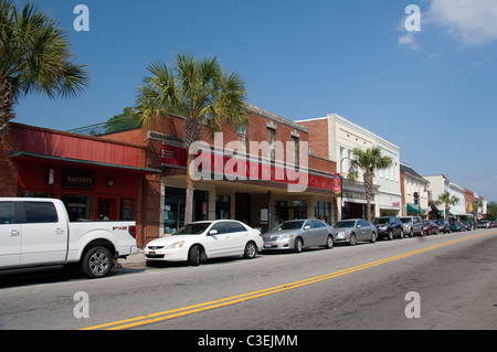 Beaufort, South Carolina. Historische Innenstadt. Stockfoto