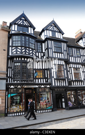 High Street-Shrewsbury Shropshire Uk Stockfoto