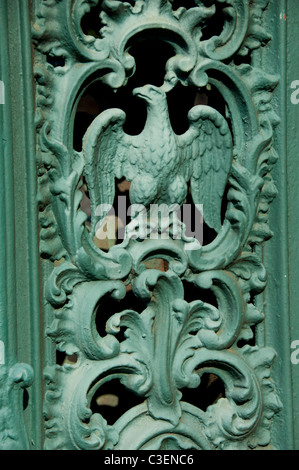 Charleston, South Carolina. Historic John Rutledge Startseite, Unterzeichner der amerikanischen Verfassung. Typische reich verzierten schmiedeeisernen Details. Stockfoto