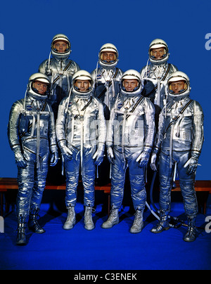 Projekt-Mercury-Astronauten Stockfoto