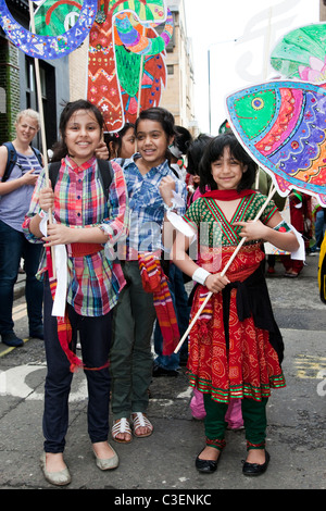 LONDON, ENGLAND - Baishakhi Mela, Bangladeshi Neujahrsfeier in London Stockfoto