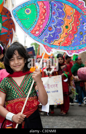 LONDON, ENGLAND - Baishakhi Mela, Bangladeshi Neujahrsfeier in London Stockfoto