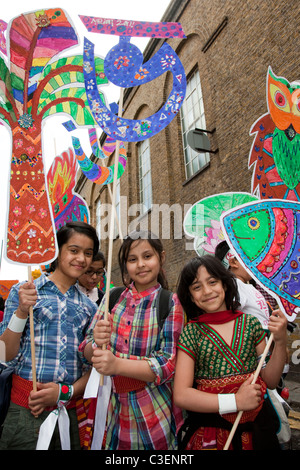 LONDON, ENGLAND - Baishakhi Mela, Bangladeshi Neujahrsfeier in London Stockfoto