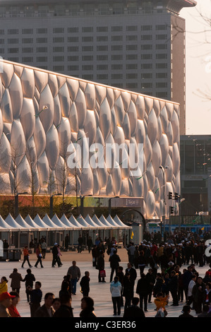 Watercube nationale Schwimmzentrum von PTW Architects und ARUP, 2008 Olympic Green, Peking, China, Asien. Stockfoto