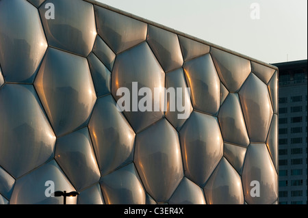 Watercube nationale Schwimmzentrum von PTW Architects und ARUP, 2008 Olympic Green, Peking, China, Asien. Stockfoto