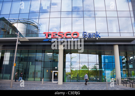 Vordere Tesco Bank Kontakt Zentrum in einem Broadway, Renfield Street, Glasgow Stockfoto