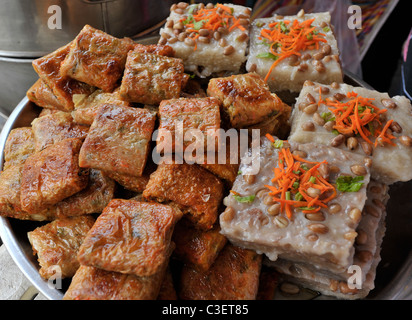 Chinesische Köstlichkeiten, Essen und Reisen, Alltag, Straßenszene, Chinatown, Bangkok, Thailand Stockfoto