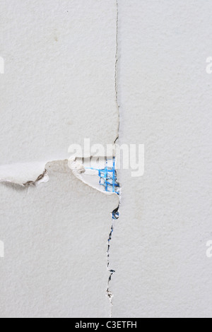 Nahaufnahme eines gebrochenen Blatt Felswand für Hintergrundtextur Stockfoto