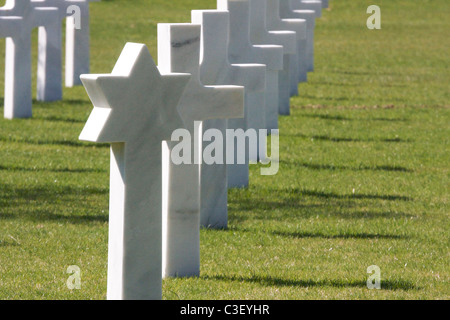 Rhone amerikanischen Soldatenfriedhof und Gedenkstätte Draguignan Südfrankreich "Zweiter Weltkrieg" Landung in der Provence-Geschichte Stockfoto