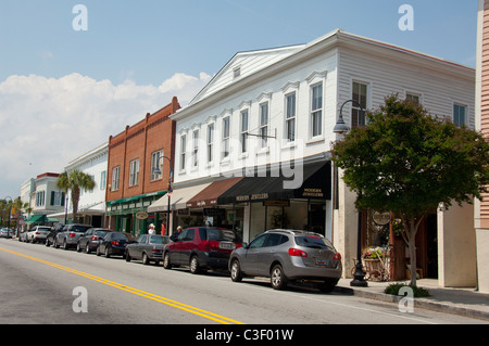 Beaufort, South Carolina. Historische Innenstadt. Stockfoto