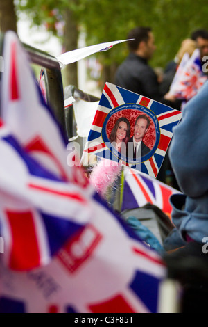 Bilder von der Royal Wedding 2011 Stockfoto