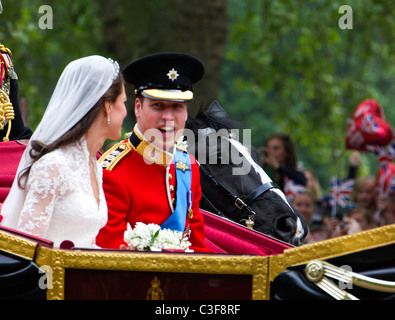 Bilder von der Royal Wedding 2011 Stockfoto