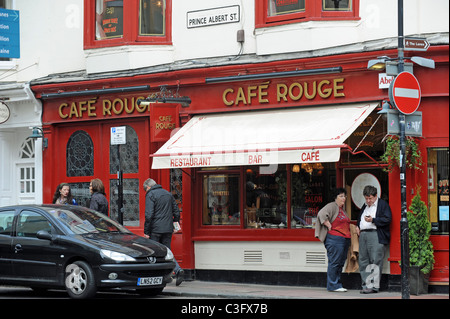 Cafe Rouge Restaurant im Brighton City Centre UK - jetzt geschlossen Stockfoto