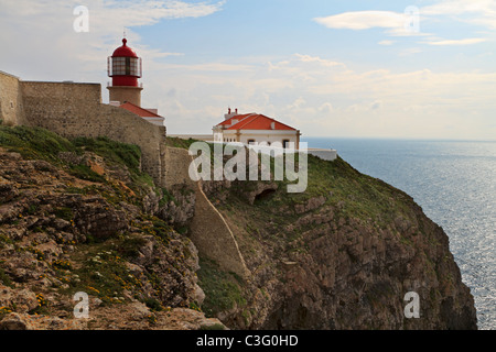Kap St. Vincent (Cabo de Sao Vicente), Portugal. Stockfoto