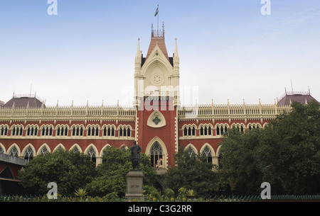 Fassade ein High Court Gebäude, Calcutta High Court, Kolkata, Westbengalen, Indien Stockfoto