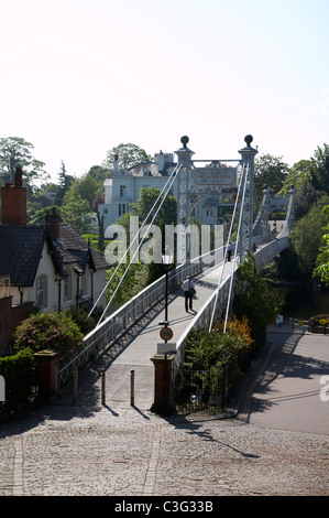 Queens Park Brücke über den Fluss Dee in Chester Cheshire UK Stockfoto