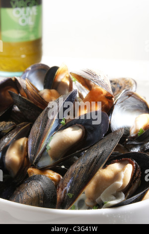 Gekochte Muscheln Stockfoto