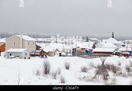 Mistissini Cree Heimatgemeinde James Bucht-Bereich Quebec Kanada Stockfoto