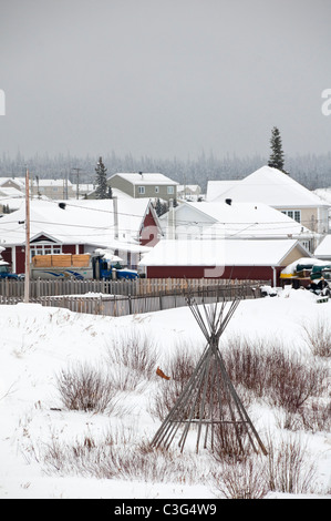 Mistissini Cree Heimatgemeinde James Bucht-Bereich Quebec Kanada Stockfoto