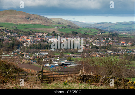 Die kleine Stadt von Wooler Northumberland Stockfoto