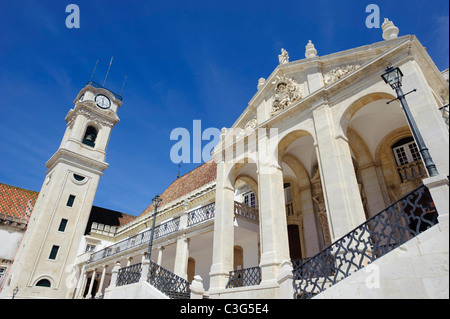 Universität Coimbra Glockenturm und Via Latina, Portugal Stockfoto