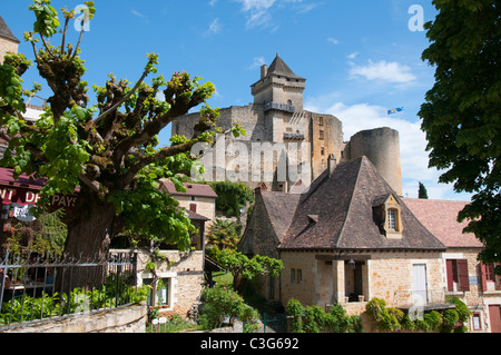 Chateau de Castelnaud-la-Chapelle, Dordogne Frankreich EU Stockfoto