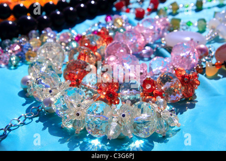 Kristall Marker Schmuck Makro-Detail-Fokus auf Vordergrund Stockfoto